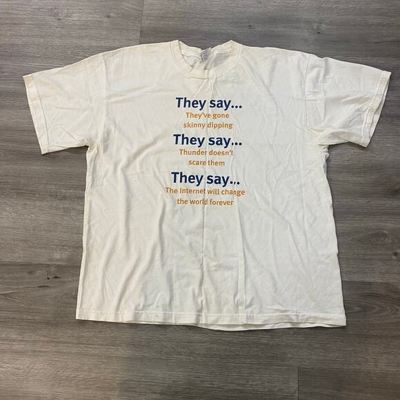 VINTAGE THEHARRISPOLLONLINE PROMO NEWS JOURNALISM SHIRT XL - Picture 2 of 5